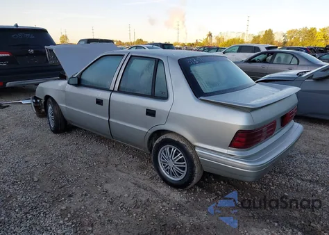 1993 Plymouth Sundance из США, поврежденный, VIN 1P3XP28K6PN513147